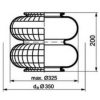 IVECO 003422596 Boot, air suspension